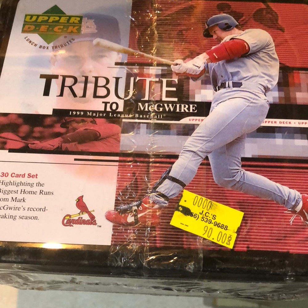 Upper Deck 1999 Tribute Mark McGwire lunch box